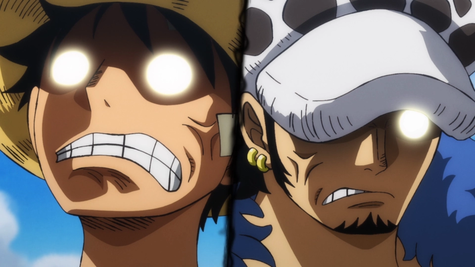 Luffy and Law be like GIRAFFE!!! YOU SAID THE MOVIE WOULD BE OUT BY THE END OF WANO!!!!